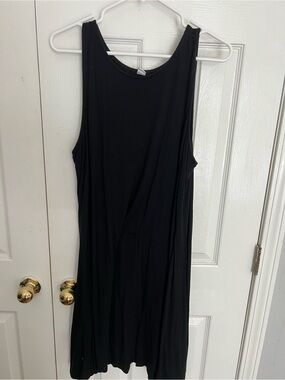Old Navy Black Sleeveless Midi Knit Dress